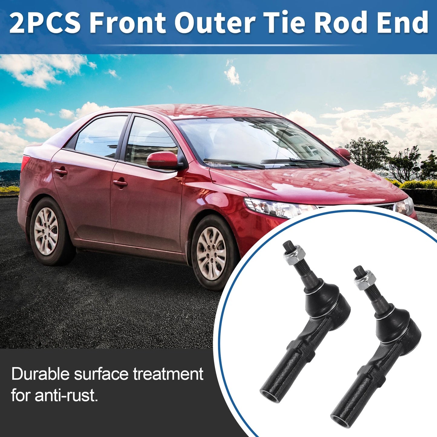Front Outer Tie Rod End Links for Dodge Ram 1500 / 2500 Drag Link
