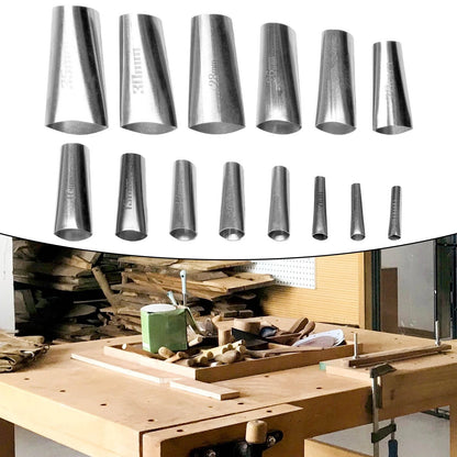 14 Sizes Stainless Steel Caulking Nozzle Applicator Finishing Tool Sealant