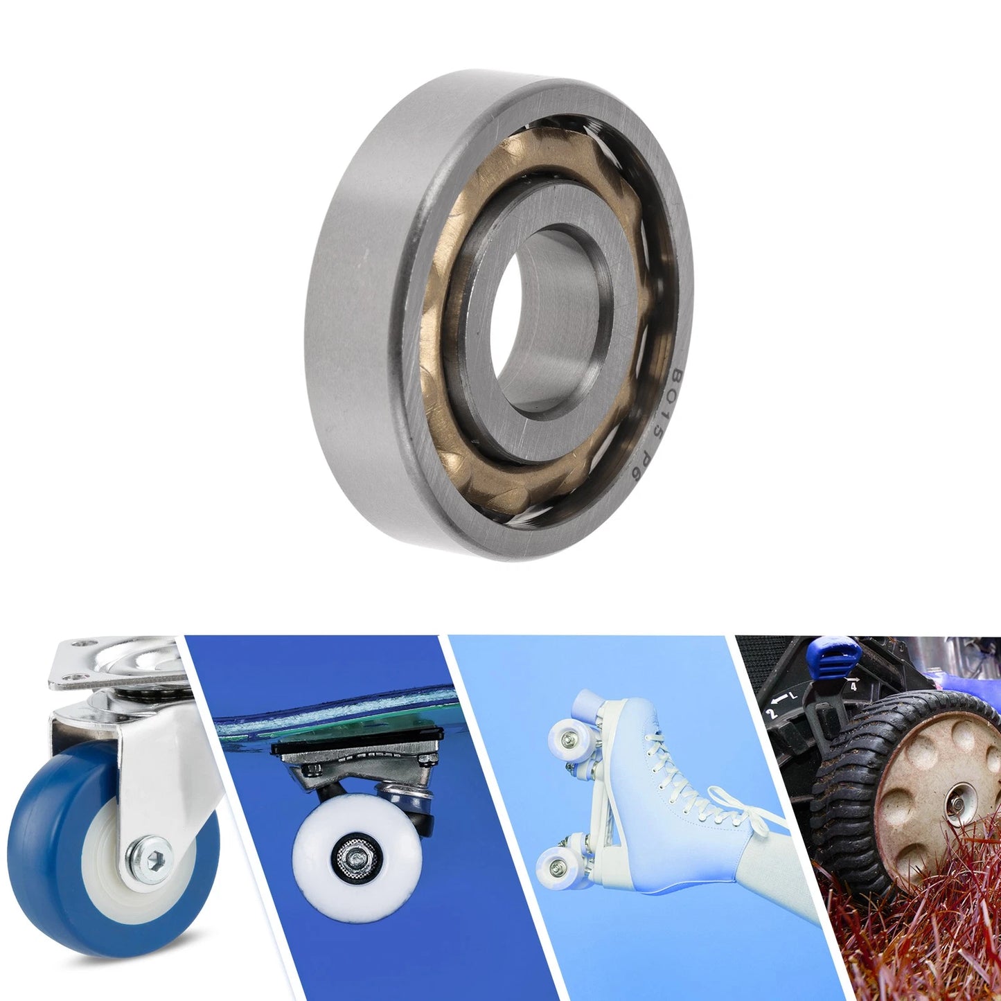 Deep Groove Ball Bearings 15x40x10mm for Scooter Skateboard Wheel