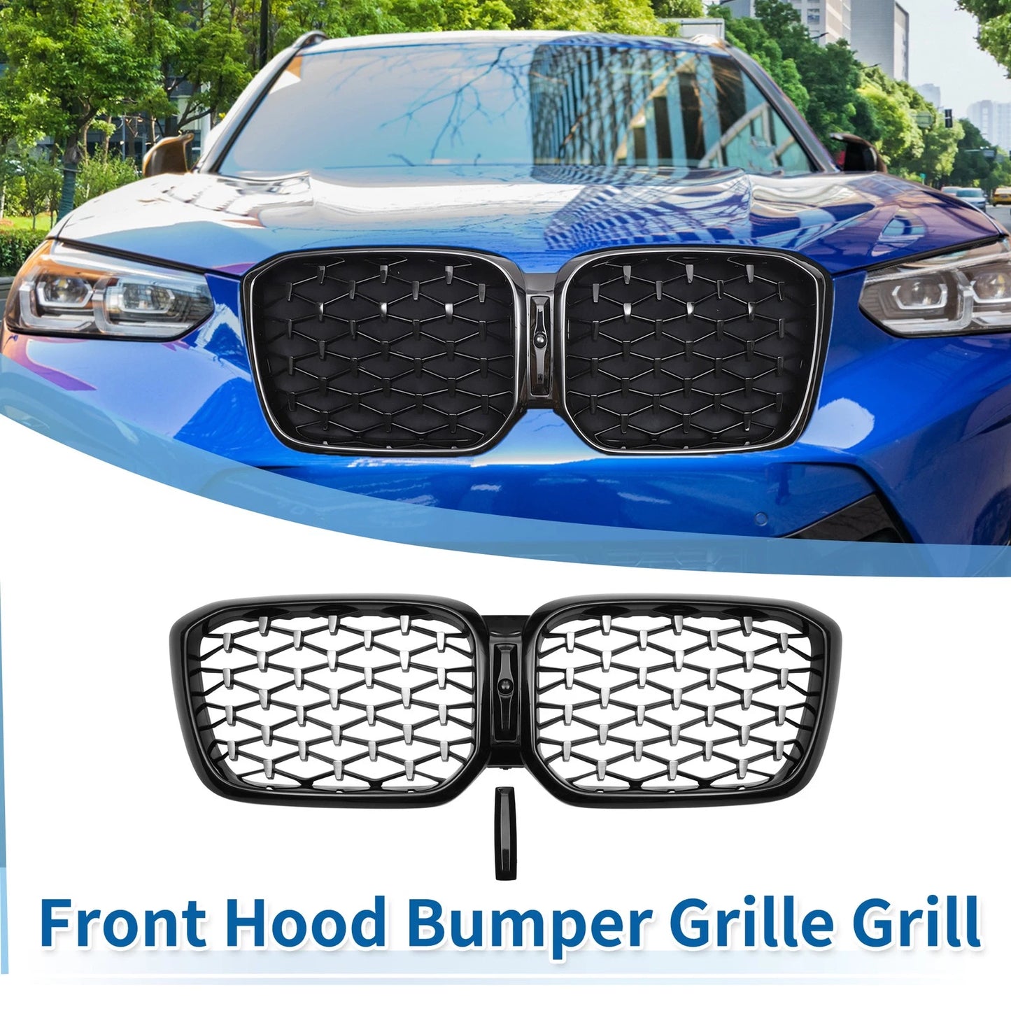 Front Upper Bumper Grille for BMW X3 G01 (2020-2023)