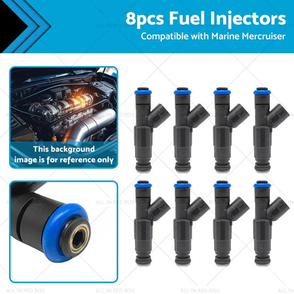 8 x Fuel Injectors for Mercruiser V8 MPI 5.7, 4.3, 5.0, 350 Mag (1996-2023)