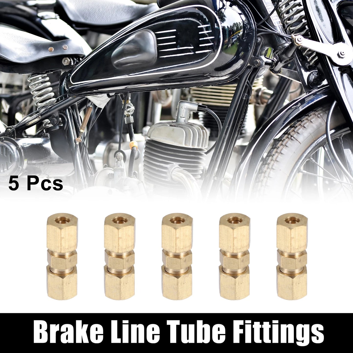 5pcs / 3/8-24 / Brake Line Tube Fittings for Motorcycle
