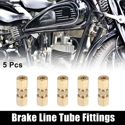 5pcs / 3/8-24 / Brake Line Tube Fittings for Motorcycle