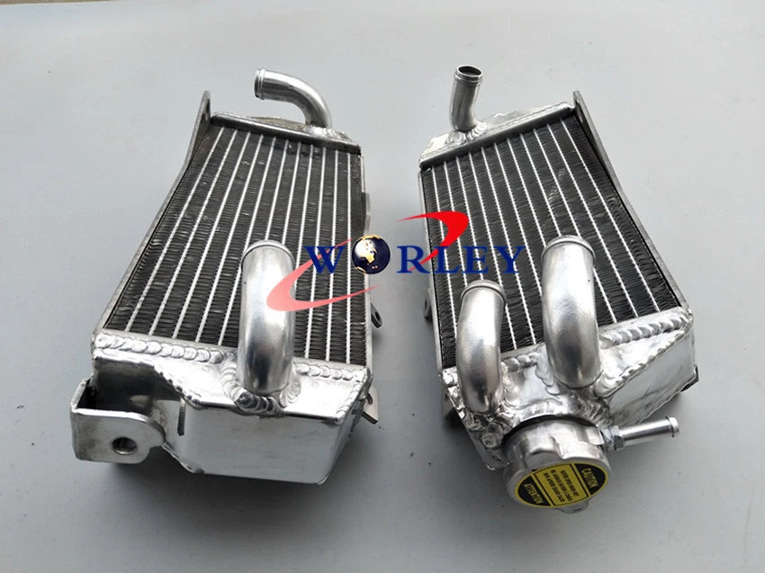 Aluminum Radiator + Blue Silicone Hose for Honda CRF450R (2017-2018)