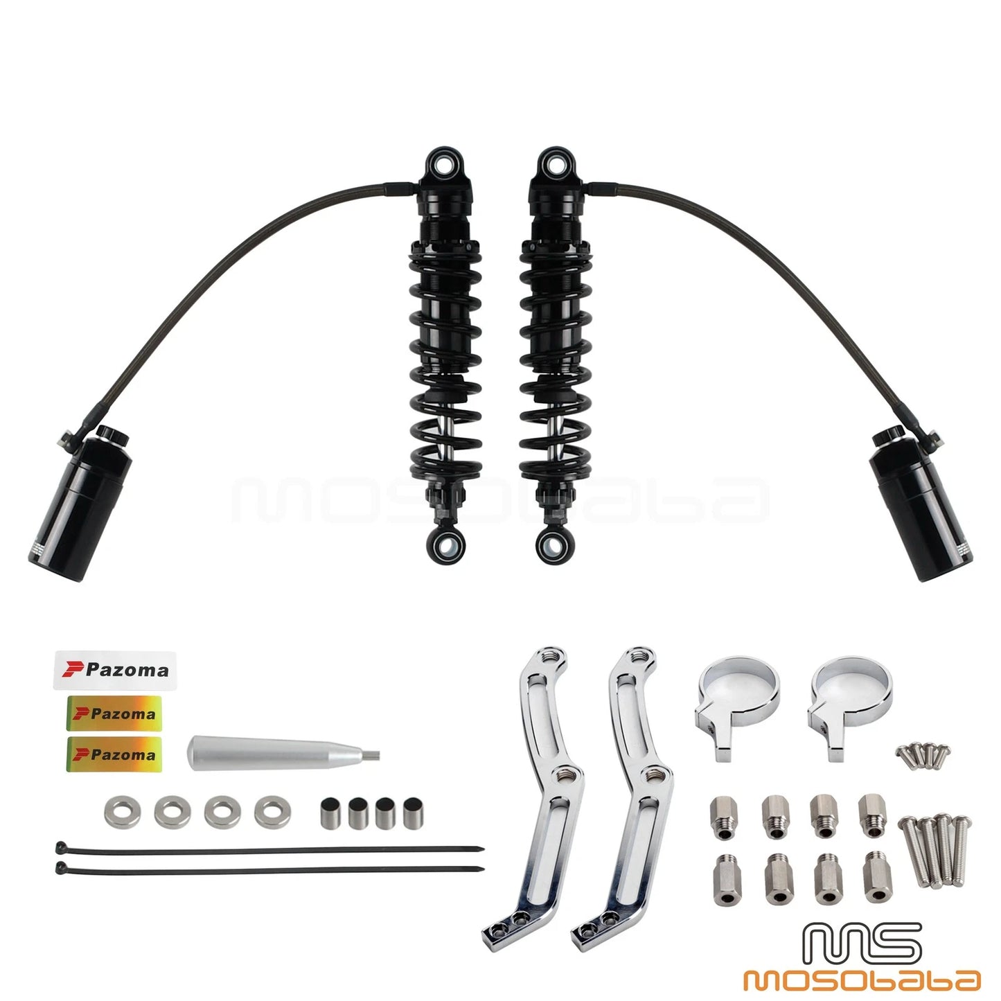 Monotube Remote Reservoir Shocks for Harley Street Glide EFI FLHX (2014-2024)