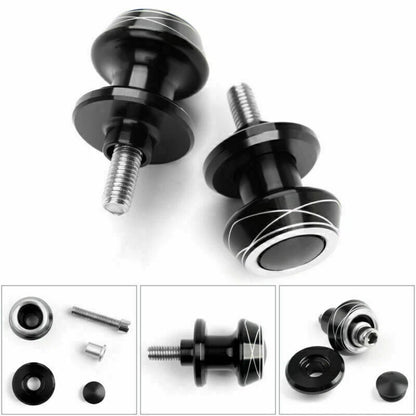 8mm Moto CNC Stand Mounts for Suzuki Honda Silver AH