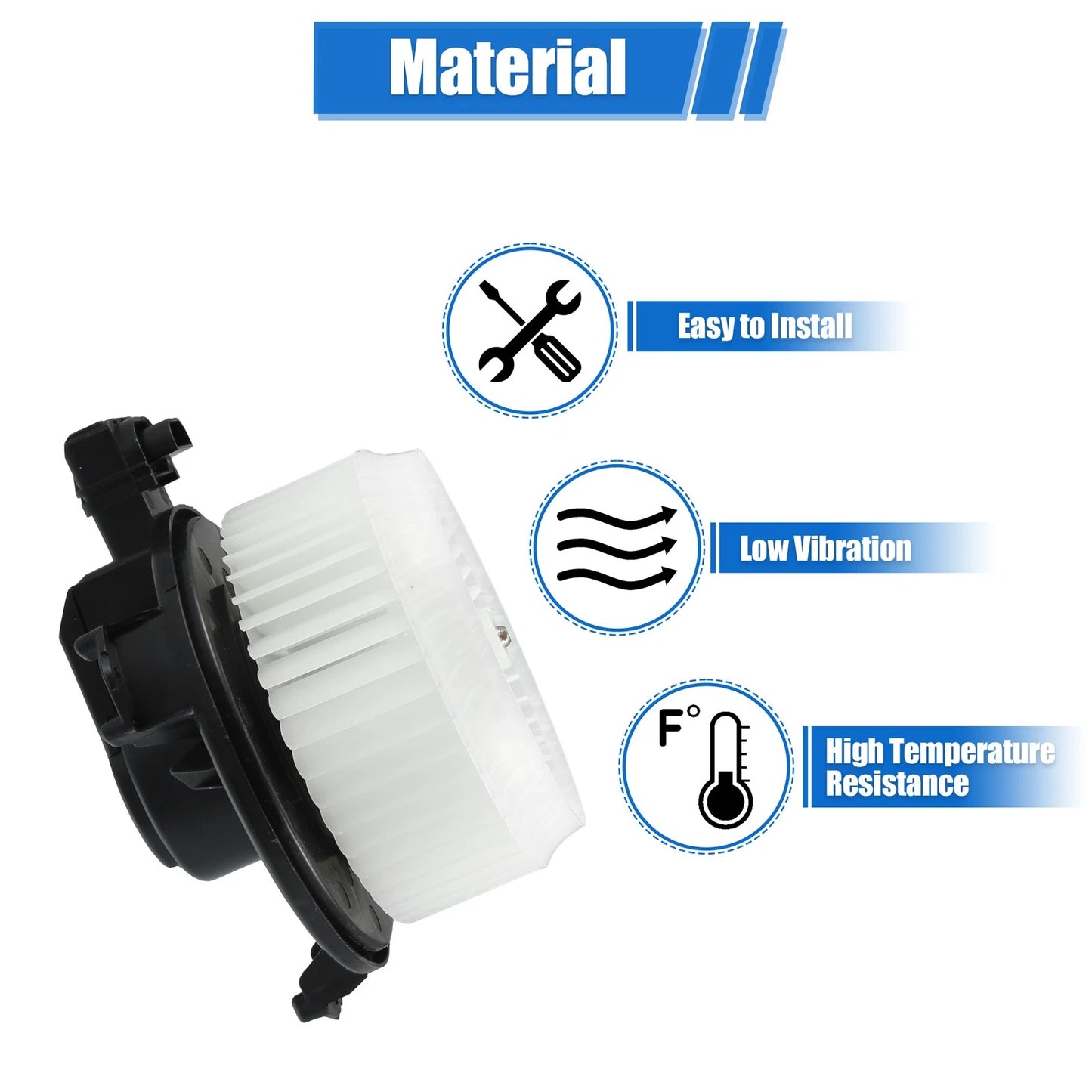Blower Heater Motor w/Fan Cage for Toyota Rav4, Corolla, Scion (2001-2023)