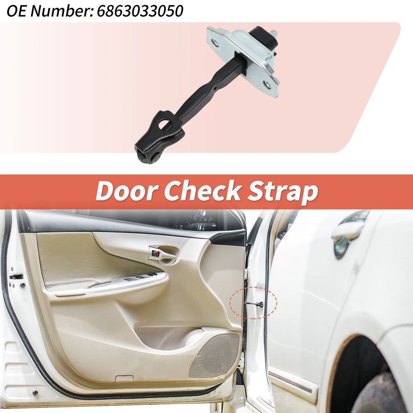 Door Check Strap 1 Pc for Toyota Camry (2002–2006)