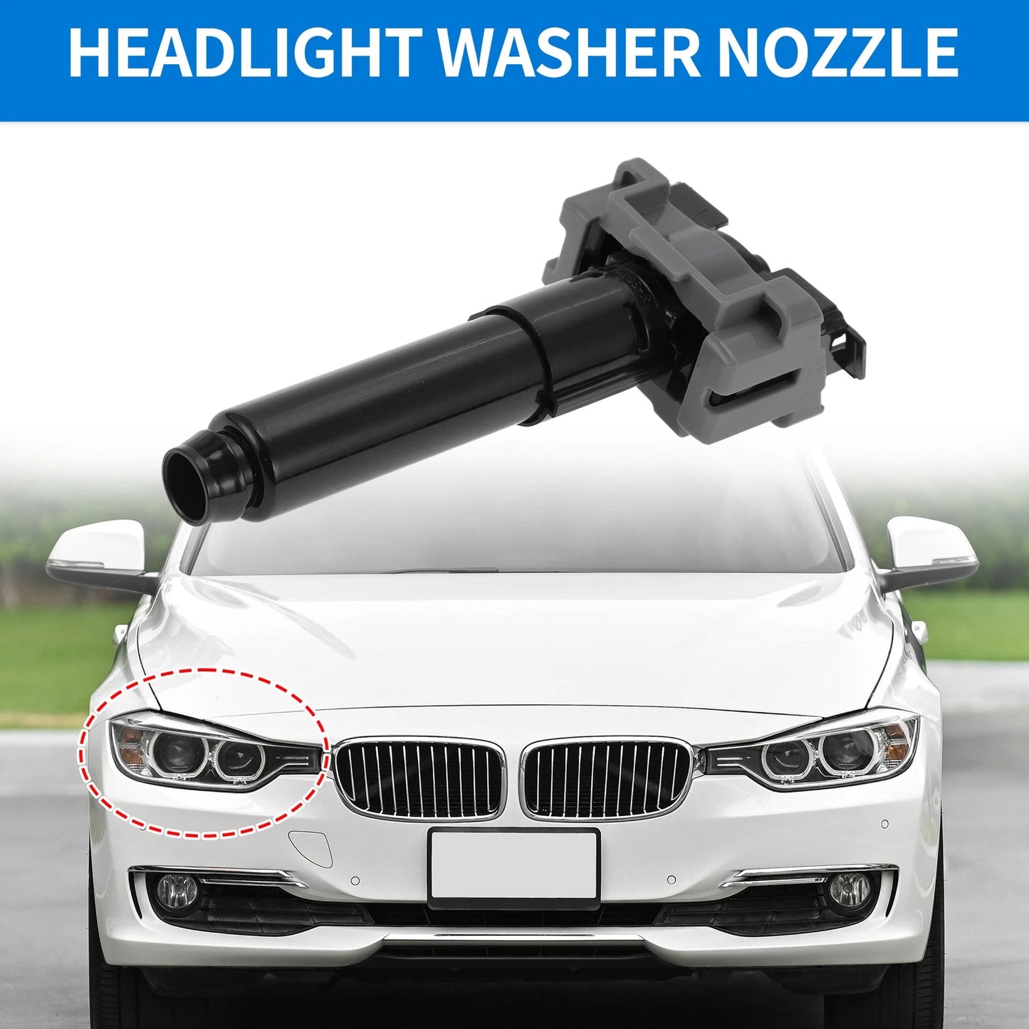 Headlight Washer Nozzle for Toyota Land Cruiser 2016-2019