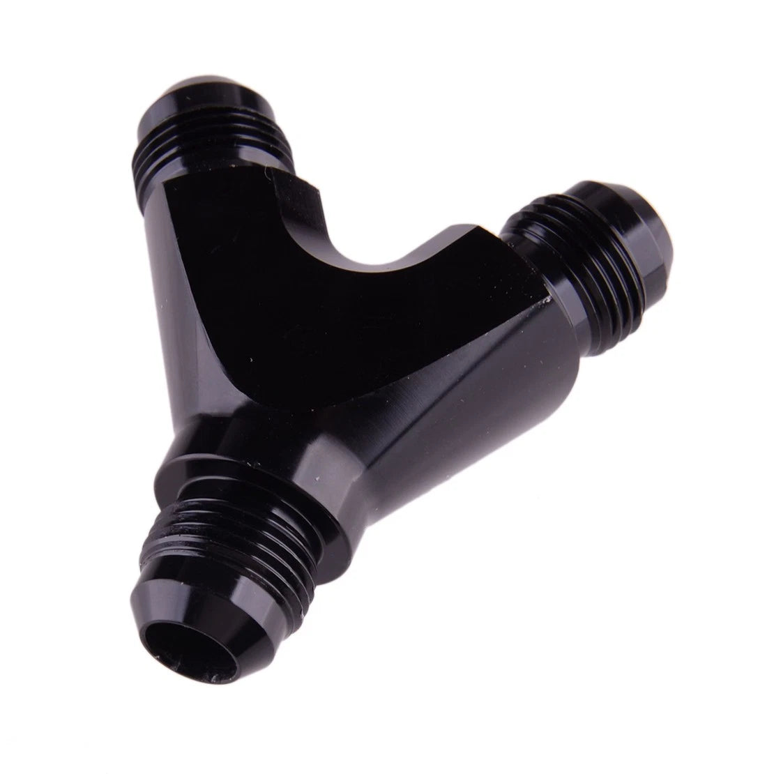 8AN 3-Way Y Block Fuel Fitting Adapter for Universal Vehicles