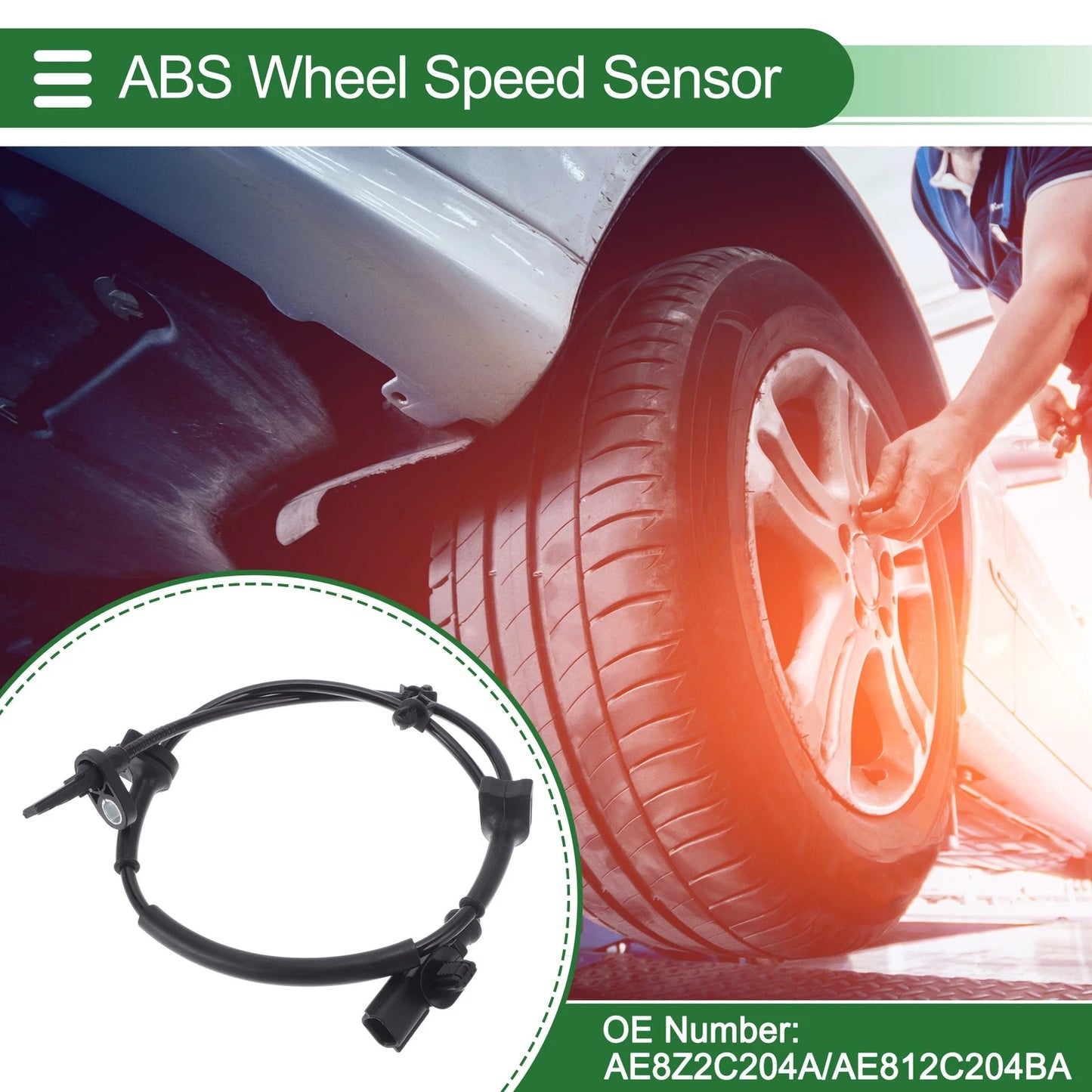 ABS Wheel Speed Sensor for Ford Fiesta (2011) - 1 x AE8Z2C204A
