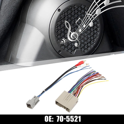 Car Stereo CD Player Wiring Harness Radio Adapter Set for Ford Focus (2000-2007)