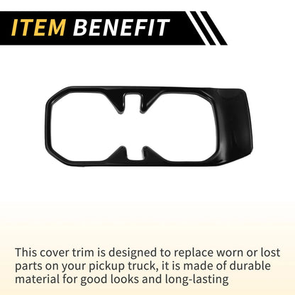 Cup Holder Cover Trim for Jeep Wrangler JL JLU (2018-2024) Black 1 x Pc
