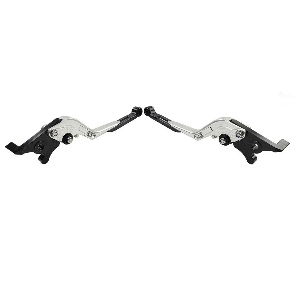 CNC Extendable Brake Clutch Levers for Yamaha YZF R1 (2009-2014) Silver