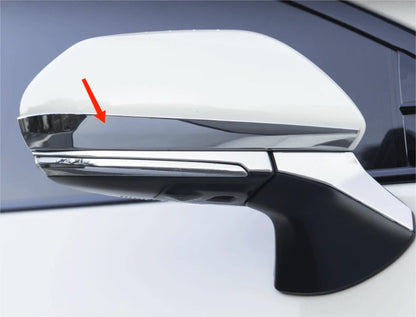 Chrome Rearview Mirror Stripe Frame Cover Trim for Toyota Camry (2018-2023) 2 x