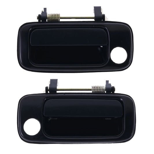 2 x Front LH/RH Outer Door Handle Black for Toyota Landcruiser J80 (1990–1998)