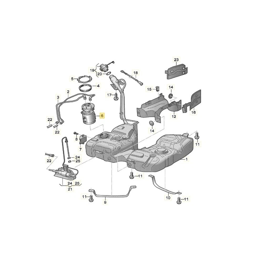 Fuel Pump Sender for Sharan II 7N and Seat Alhambra II