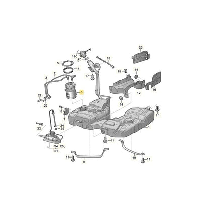Fuel Pump Sender for Sharan II 7N and Seat Alhambra II