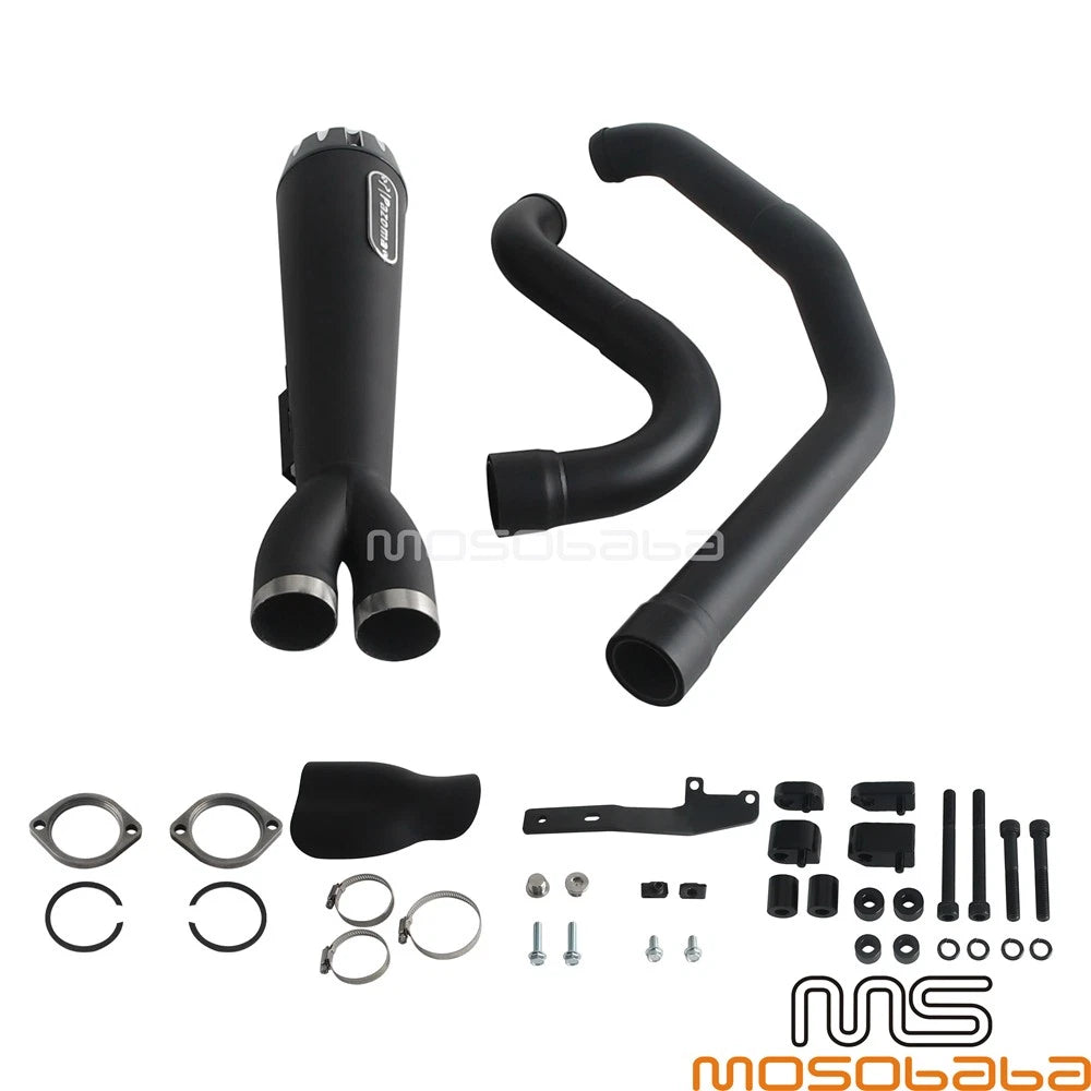 Muffler w/ End Cap for Harley Touring FLHR FLHX FLHXS FLHTK (2017-2023)