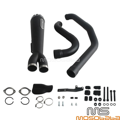 Muffler w/ End Cap for Harley Touring FLHR FLHX FLHXS FLHTK (2017-2023)