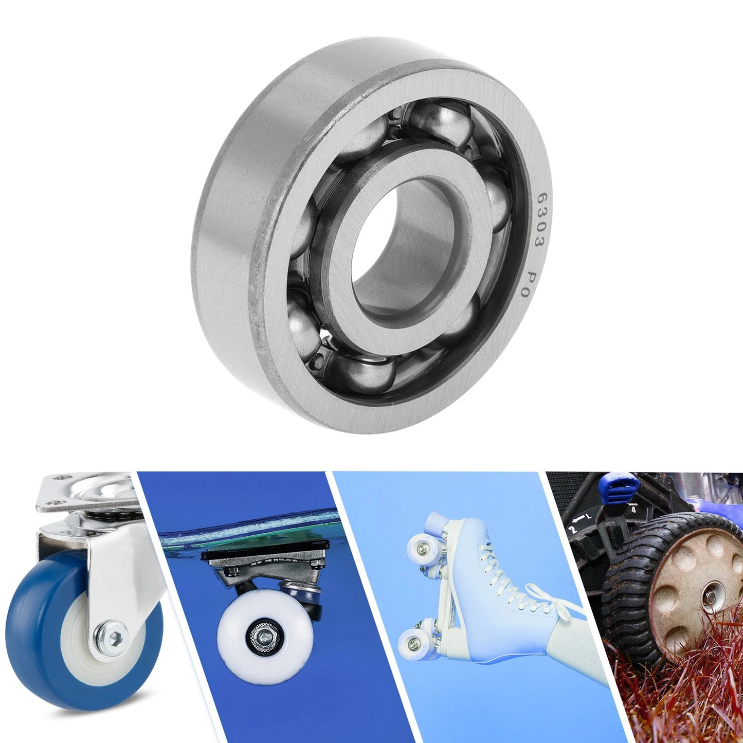 Deep Groove Ball Bearings 17x47x14mm 1 Pc Scooter Skateboard Wheel