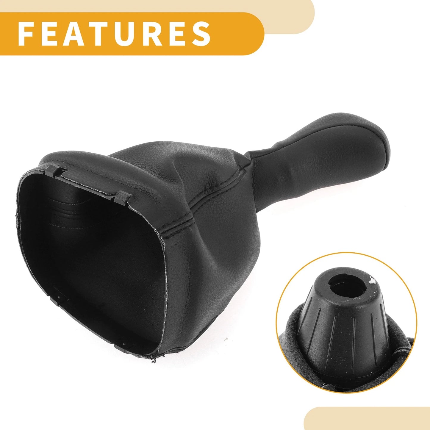 6 Speed Shift Knob & Boot Cover for Mercedes-Benz C-Class (2001-2007)