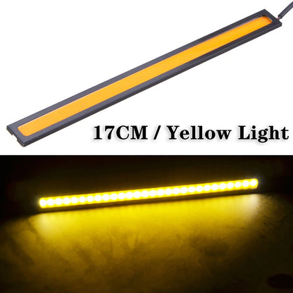 12V Waterproof DRL LED Strip Light Bar for Camping Caravan Boat Car Yellow