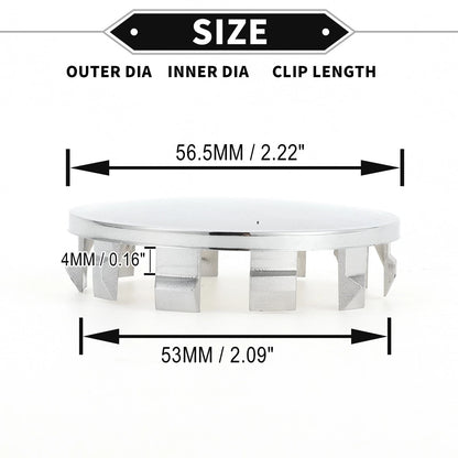 Car Wheel Hub Center Caps 56.5mm for BMW 5 Series G30 (2017-2023)