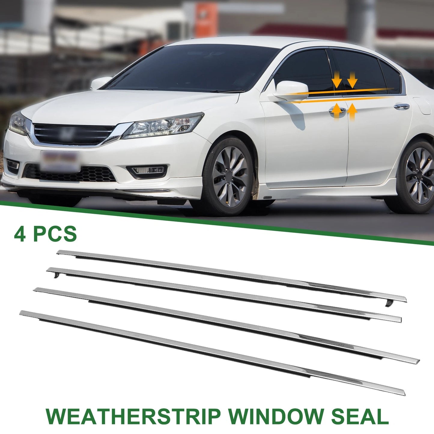 4pcs Weatherstrip Window Seal for Honda Accord (2003-2007)