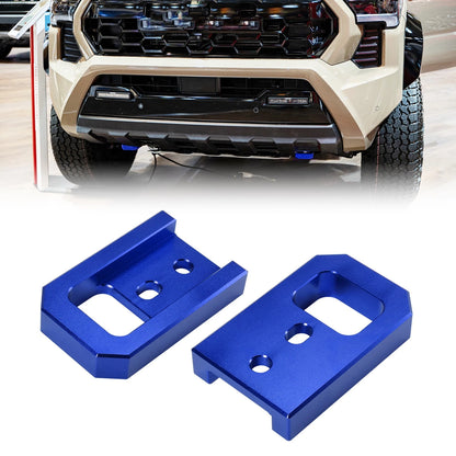 Front Tow Hooks 2 x Blue for Toyota Tacoma 4Runner Land Cruiser (2024–2026)