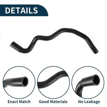 Radiator Hose for Volvo S80 (1998-2001) Rubber Black 1 Pcs