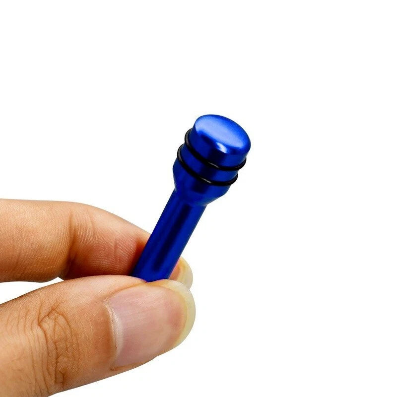 Blue Aluminum Alloy Interior Door Lock Knob Pull Pins for Universal Car