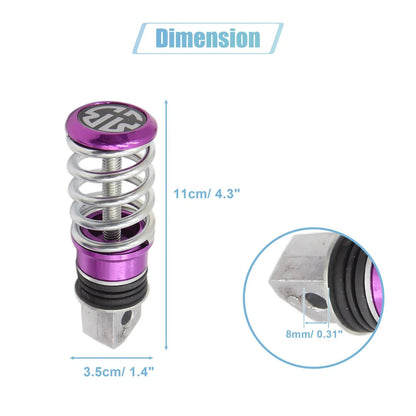 Pair / 8mm Aluminum Rearsets for Aolly Motorcycle Footpeg Purple