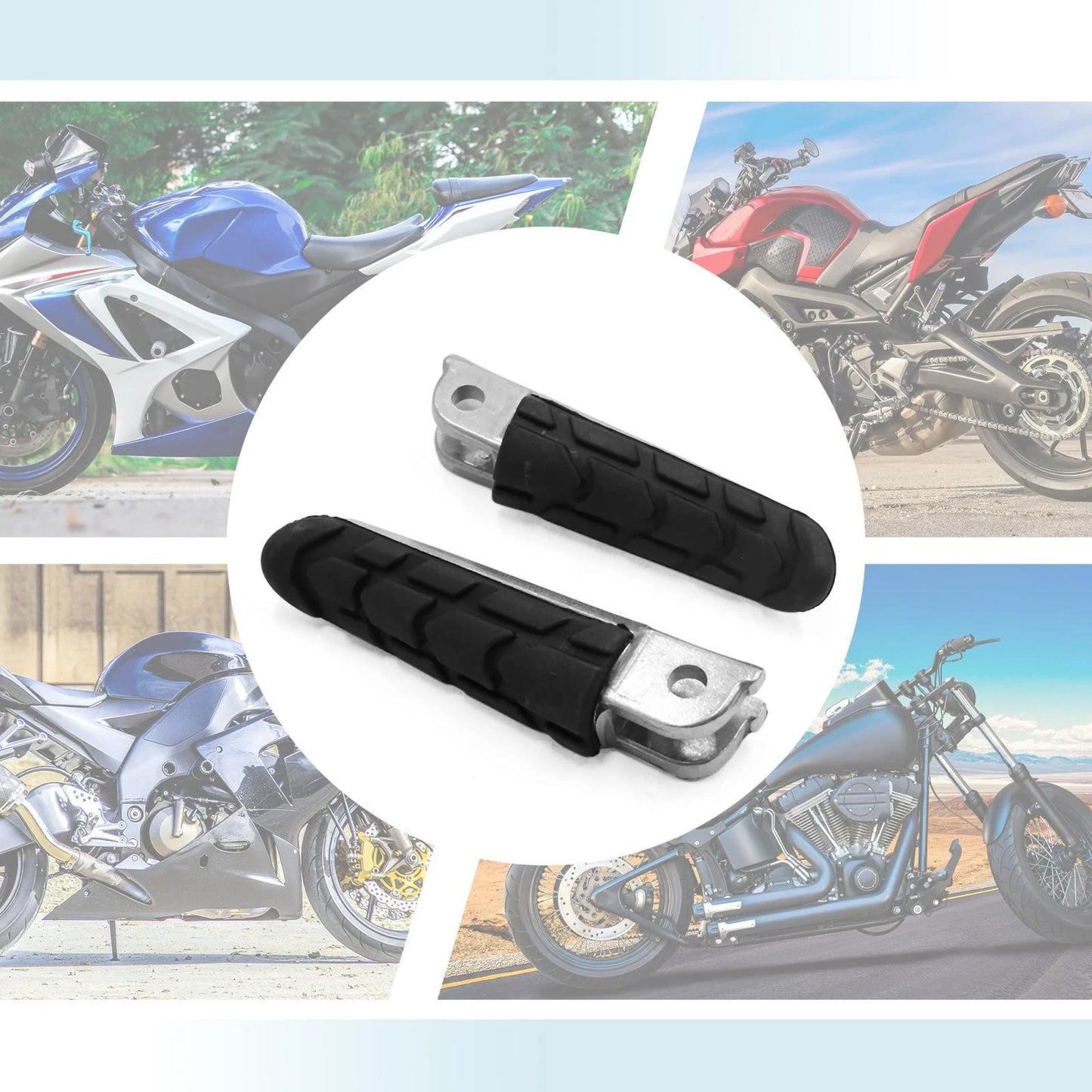 8mm Aluminum Alloy Motorcycle Footpegs for Honda CB400 VTEC (1999-2007)