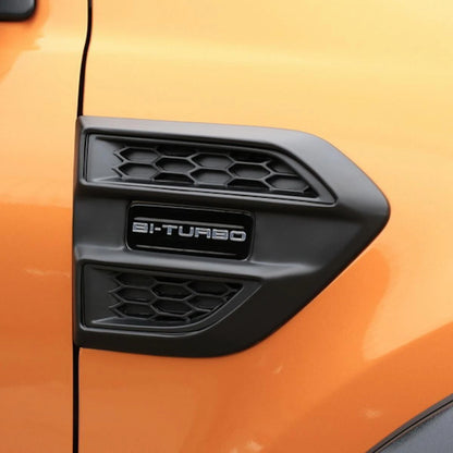 Side Vent Cover Trim Styling Black Fits Ford Ranger T6 Ute Truck 2018-20 D05