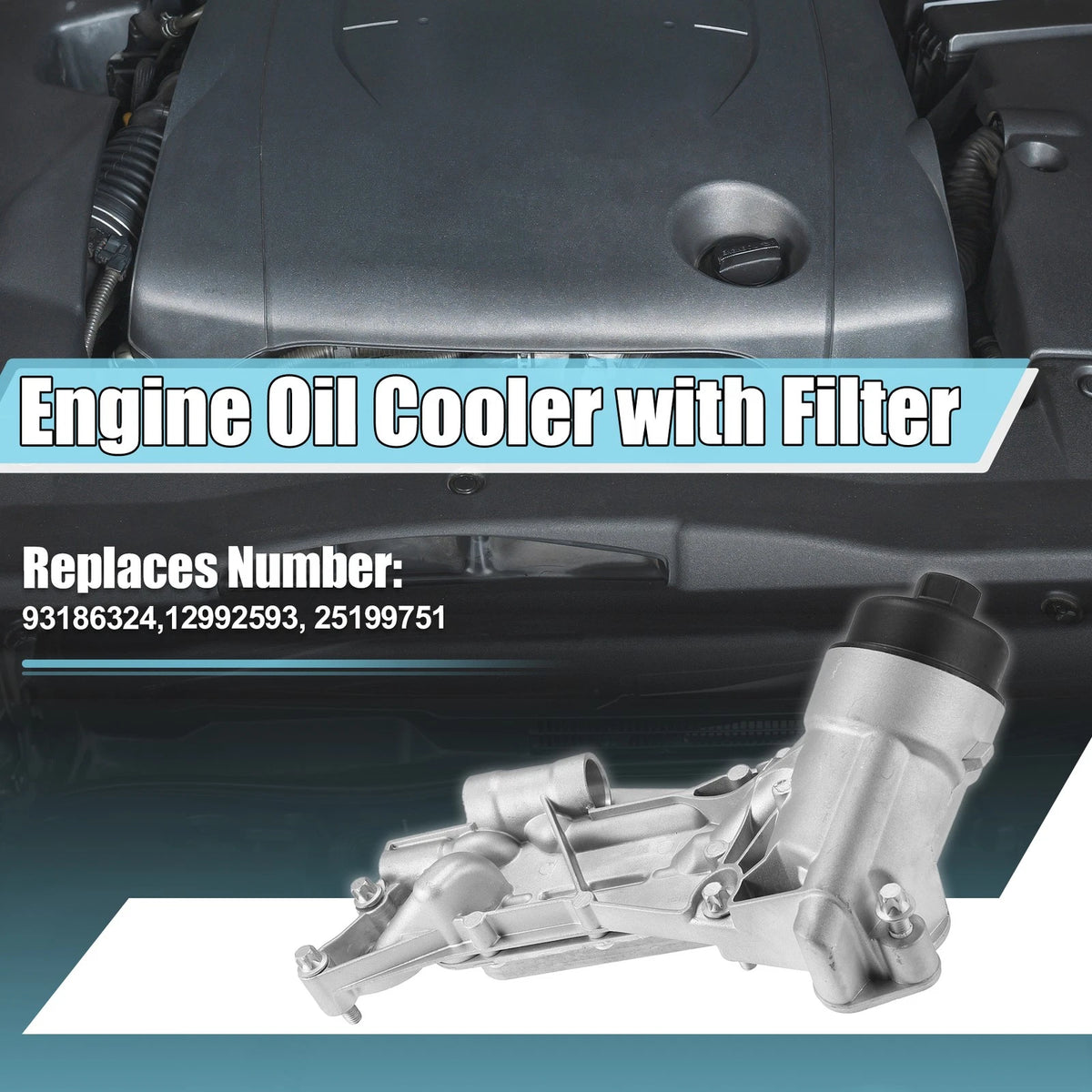 Engine Oil Cooler Oil Filter Housing with Gasket for Chevy Cruze Aveo