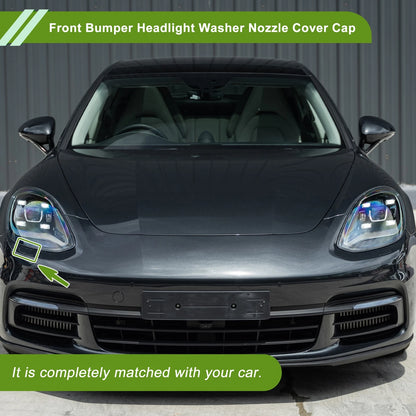 Washer Nozzle Cover Cap for Porsche Panamera (2017-2021) Black