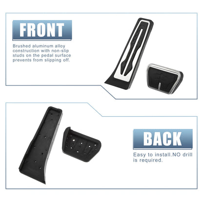 2 x Accelerator & Brake Pedal Covers for BMW X3 X4 (2011-2023)