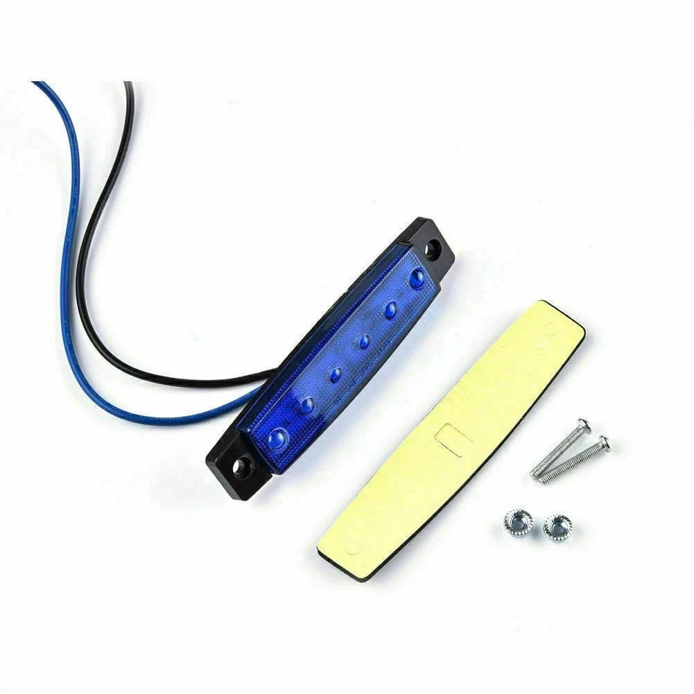 Boat Deck Lights 12 Pcs 12V-24VDC 75mm x 20mm x 5mm ABS Housing