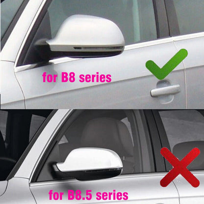 Carbon Fiber Rearview Mirror Cover Cap for Audi A3 A4/S4 RS4 (2009-2013)