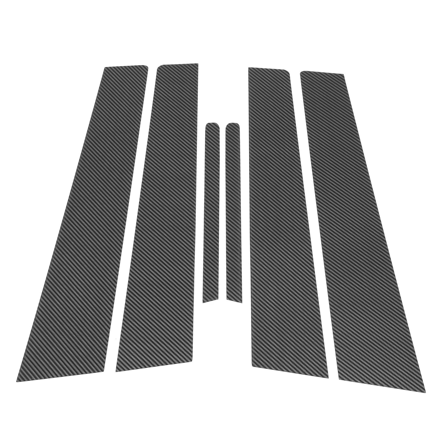 6 Pcs Door Pillar Window Trim Carbon Fiber for Kia Forte Cerato (2014-2020)