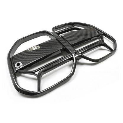 Dry Carbon Fiber Front Bumper Grille Grill for BMW 4 Series G22 2021-2023