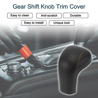 ABS Gear Shift Knob Cover Sticker Dark Brown for Toyota Camry, Corolla, Avalon