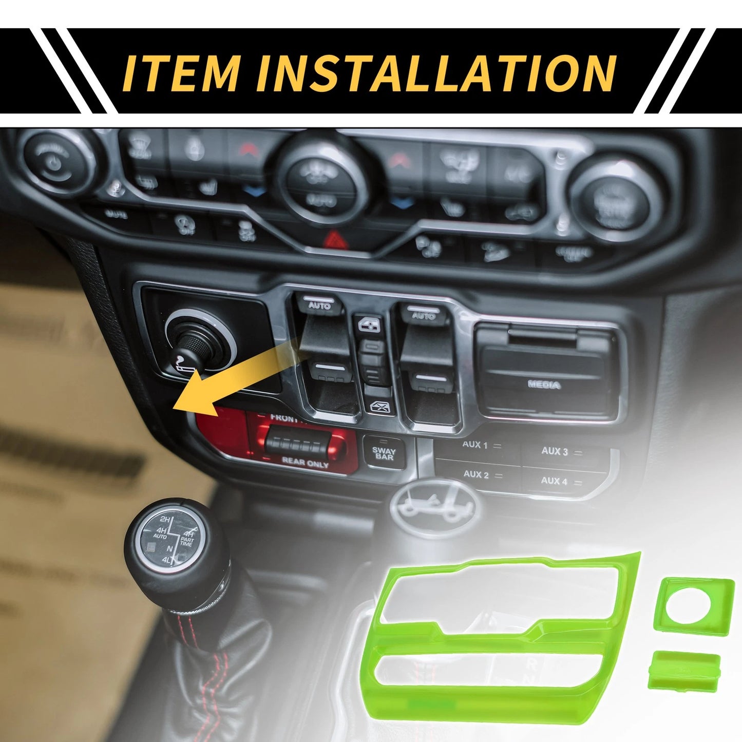 Dashboard Control Panel Cover for Jeep Wrangler JL (2018-2023)