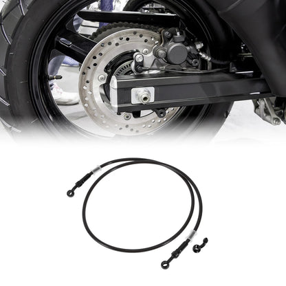 130cm Brake Clutch Oil Hose Line Nylon SS Wire Braided PU for Make Model