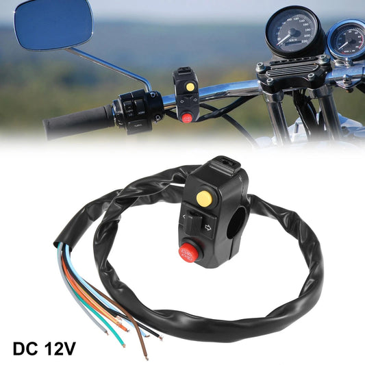Switch / 7/8 22mm / Handlebar Switch with Horn Indicator Light for Motorcycle