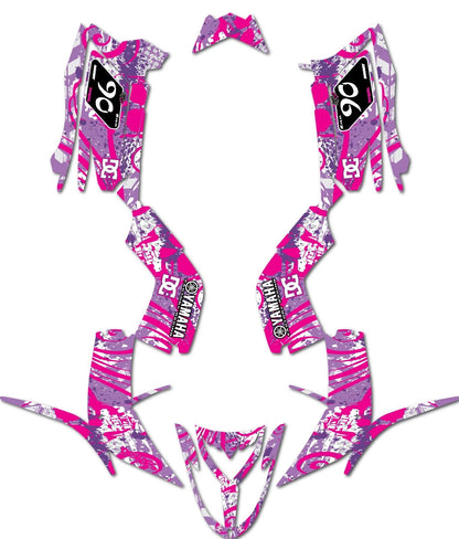 DC Chick Style Stickers Decals for Yamaha Raptor 90 (2016-2023)