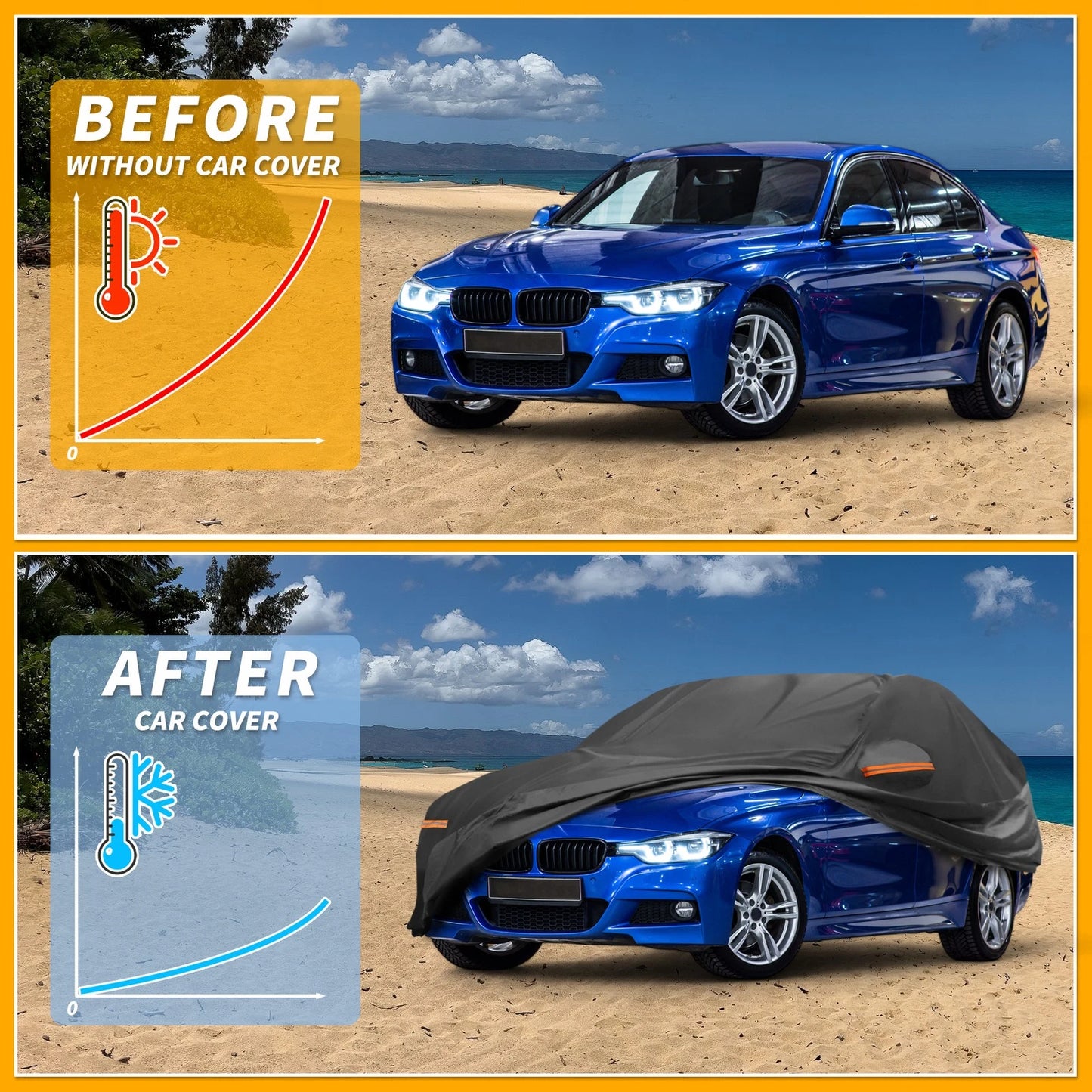 Waterproof All Weather Car Cover for BMW 1 Series Sedan (2012-2019)