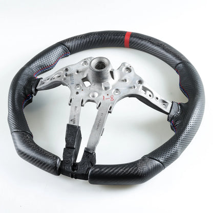 Steering Wheel Matte Black Carbon Fiber for BMW F80 M3 F82 M4 F87 (2012-2020)