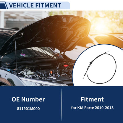 Hood Latch Release Cable for KIA Forte (2010-2013)